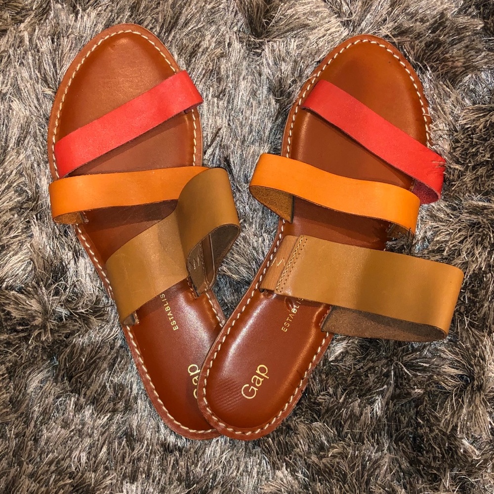 GAP Multi Color Leather Sandals-Size 9